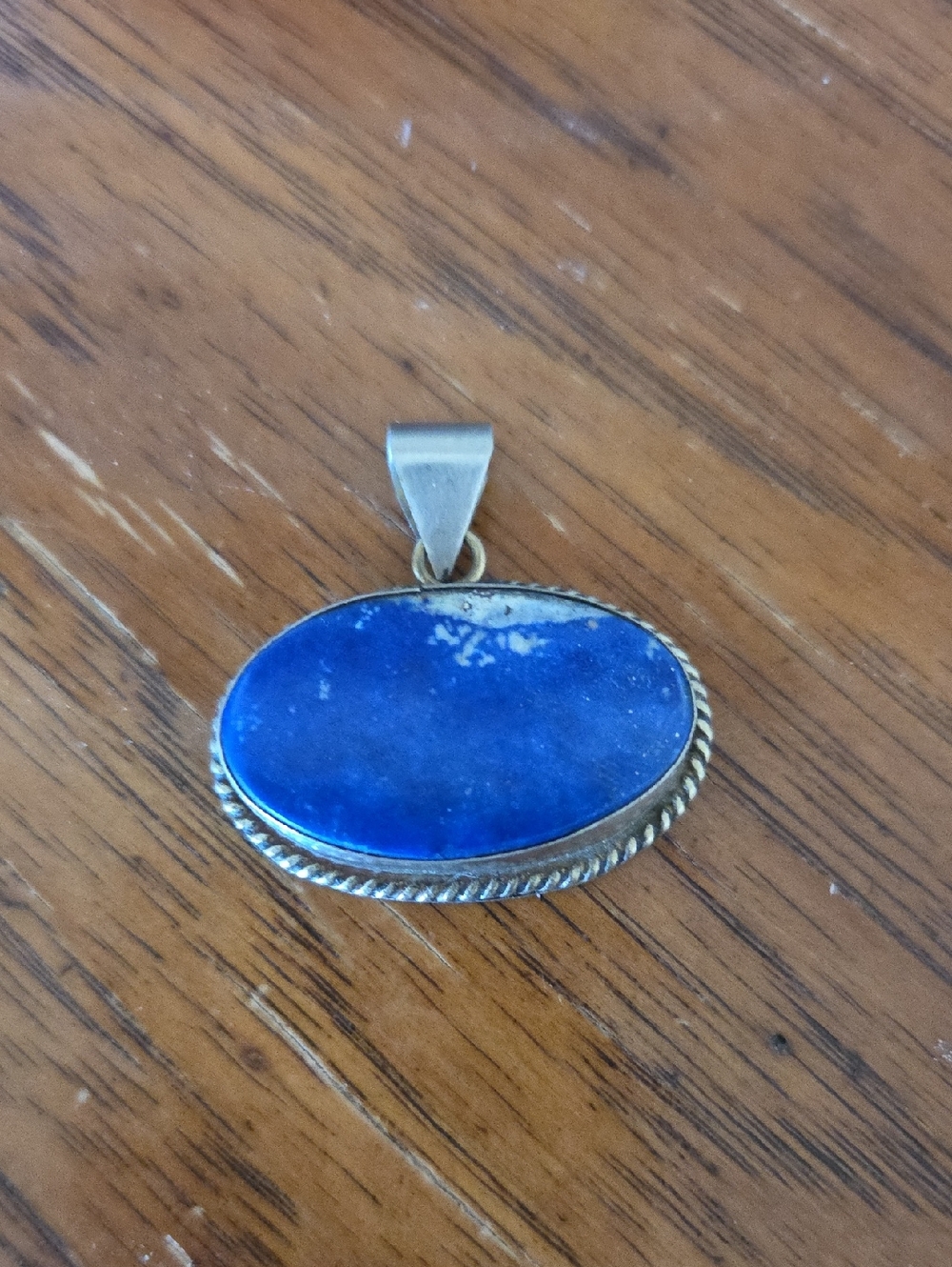Oval Lapis Lazuli Stone Pendant Women's Jewelry